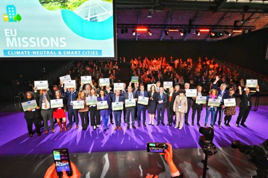 A group of people on stage.